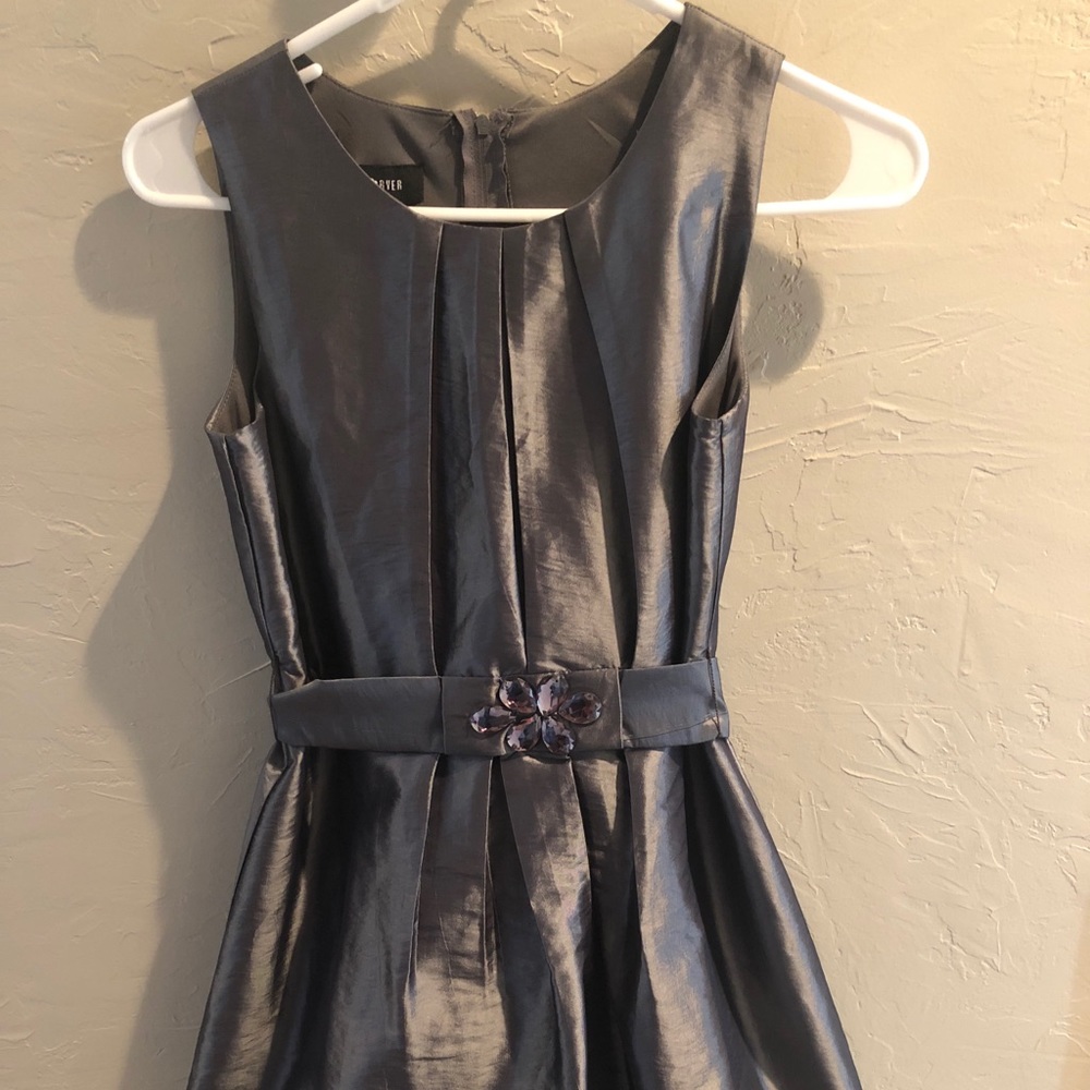 Silver/gray girls sz 14 dress